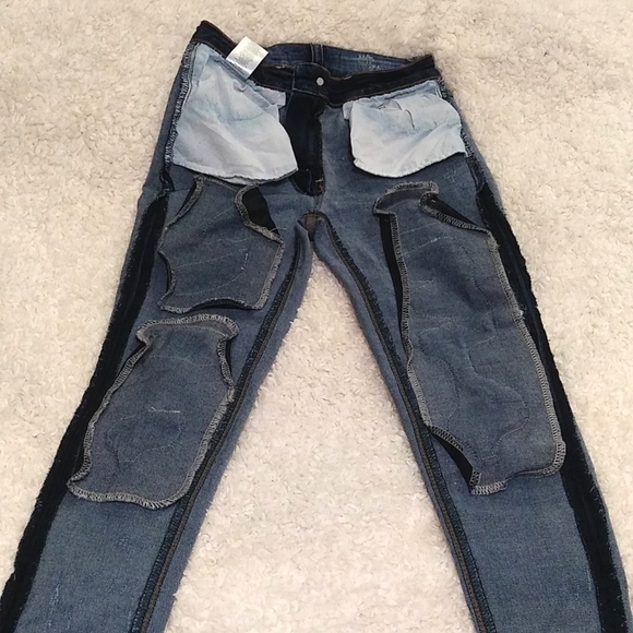 KanCan Skinny Distressed & Patche Jeans Size 25 - Picture 5 of 17